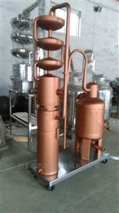 紫铜白兰地蒸馏  电加热果汁渣蒸馏提纯