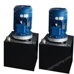 各种升降机液压系统泵站厂家 济南鲁鑫 SJBZ-2.2 液压泵站 动力单元小型泵站  立式卧式液压泵站