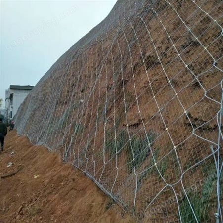 国隆定制厂家 边坡防护网 柔性防护网 边坡绞索网