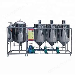 厂家定制直销日产1吨茶籽油精炼机组 不锈钢植物油提取生产线