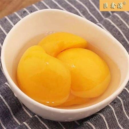 生鲜水果黄桃罐头休闲食品厂家巨鑫源包邮生产