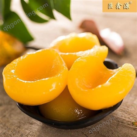 水果黄桃罐头 巨鑫源厂家供应 桃罐头即食食品 糖水黄桃加工生产
