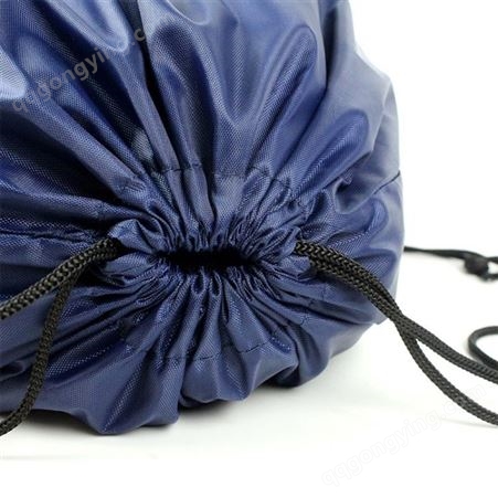 210d涤纶束口袋定制 现货防水广告收纳尼龙拉绳袋 背包反光抽绳袋