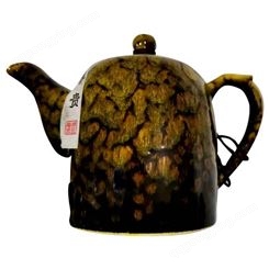 窑变茶壶功夫茶具 单壶手工泡茶器 大容量壶瓶 中式复古家用