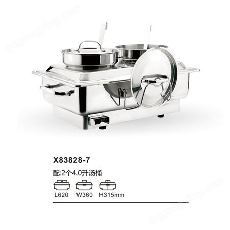 SUNNEX/新力士 全钢电热蒸炉  双头双层电热水盆 X83858-7 不锈钢