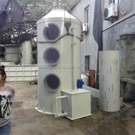 耐高温喷淋柜加工定制  工业净化器处理塔供应   201气旋混动喷淋塔