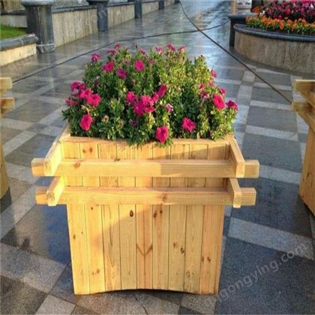 户外花钵 木制花盆 奥博 指导安装 景观花槽立体种植箱