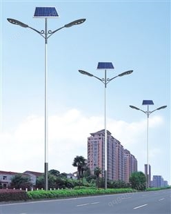 LED市电路灯 新农村建设20W30W6米8米双臂太阳能路灯杆厂家