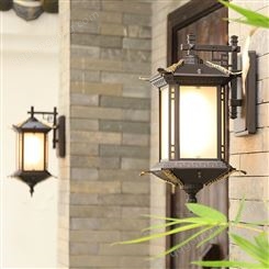 联球LED户外防水过道灯室外中国风别墅小区花园灯新中式庭院外墙壁灯