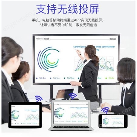 广州会议触摸一体机大屏智能交互式多媒体触控一体机电子白板会议平板