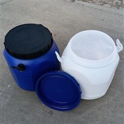 河北50升八角出口塑料桶 次氯酸钙包装桶塑料桶50升 un塑料桶价格 庆诺生产