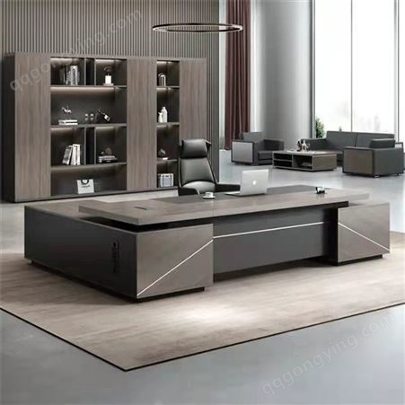 双柜老板桌办公桌椅组合 主管经理桌子大班台 1.6米老板桌  可定制多规格选择
