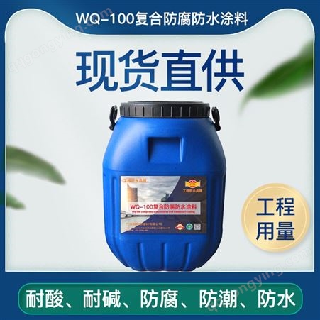 WQ-100弹性防水防腐涂料污水池化工池现货直发