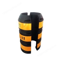 交通防护桶 电力防撞桶 电杆防护墩黑黄反光贴