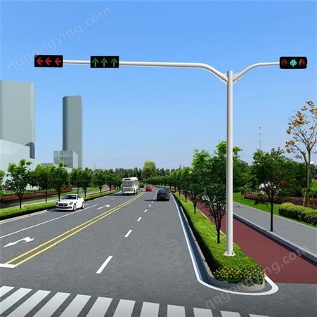厂家定制交通信号灯 led道路红绿灯 交通指示杆批发生产