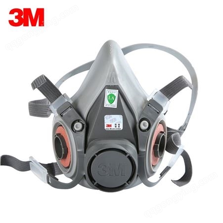 3M 防尘面具套装6200配2091滤棉 防有机蒸汽粉尘焊烟工业面罩