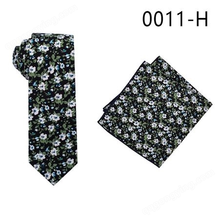 TONIVANI-05碎花领带套装 男式欧美棉质印花领带批发