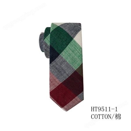 TONIVANI-554休闲领带 男士棉领带欧美 格子条纹清新时尚领带