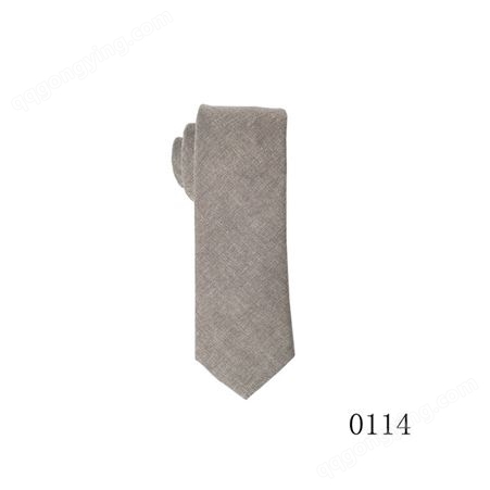 TONIVANI-505素色领带纯棉男士配饰 工厂批发纯色领带