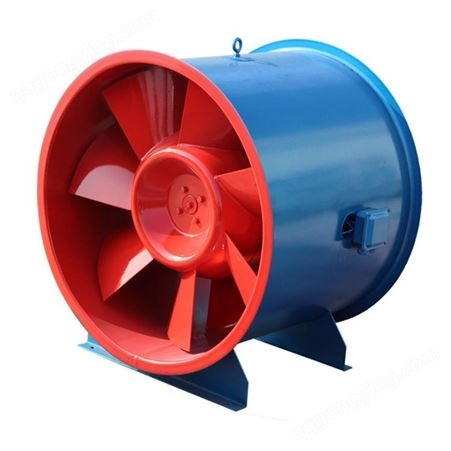 超明HTF系列消防高温排烟风机 机器运转平稳轴流式结构
