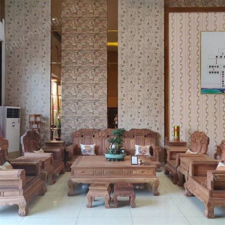红木缅甸花梨办公沙发造型审美价值空间