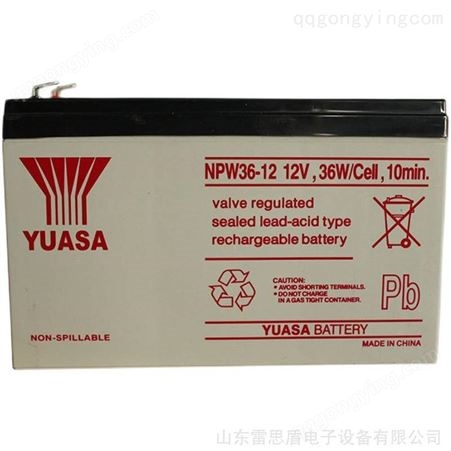 YUASA汤浅蓄电池REC36-12 铅酸免维护12V36AH ups电源直流屏电池