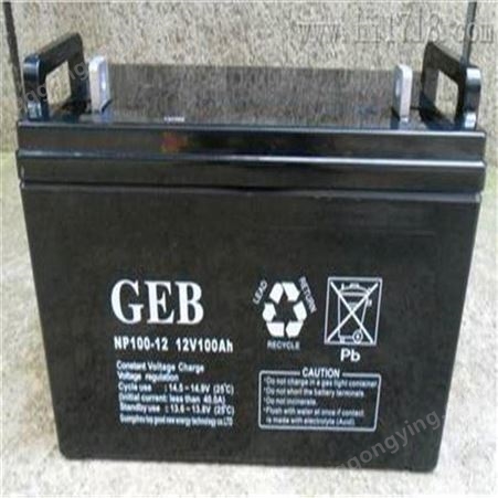 GEB蓄电池NP24-12 12V24AH铅酸阀控式UPS直流屏EPS蓄电池