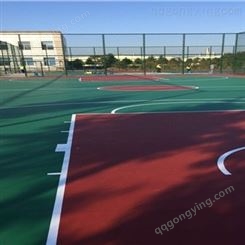 硅pu球场材料 网球场的规格 永兴 室外蓝球场地面材料 批发定制