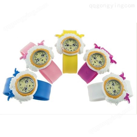 创意硅胶手表带  彩色儿童手表带  学生运动手表带