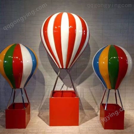 商场条纹玻璃钢美陈气球道具工厂厦门匠心远航雕塑